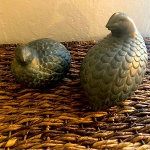 Set of ceramic birds